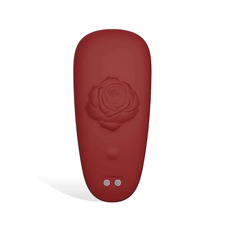 Adam & Eve RAVISHING ROSE Panty Vibe - Red USB Rechargeable Panty Vibrator with Remote Control